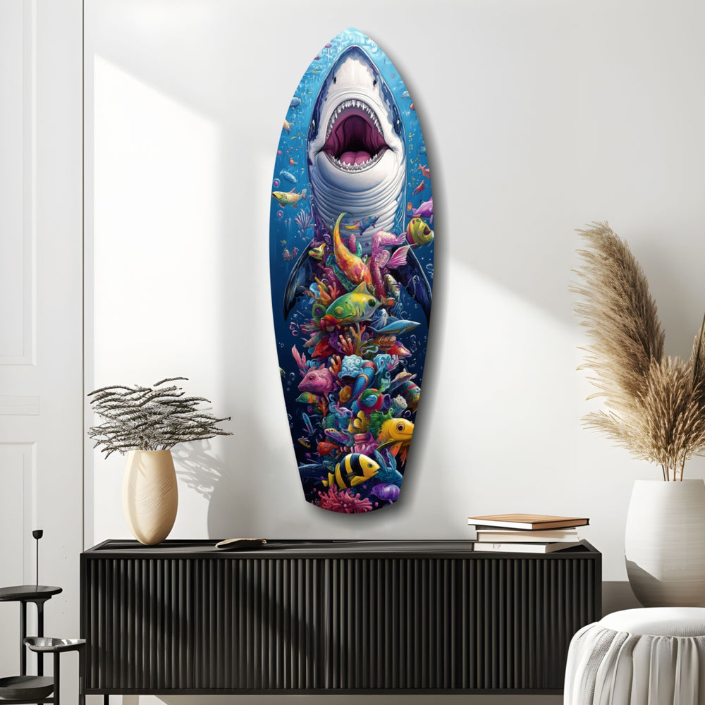 Beneath the Predator Glass Wall Art.