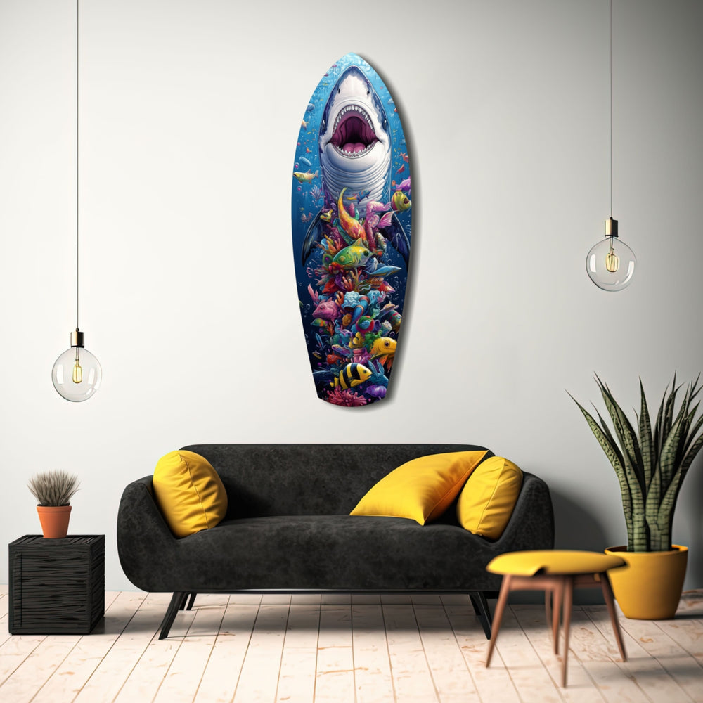Beneath the Predator Glass Wall Art.