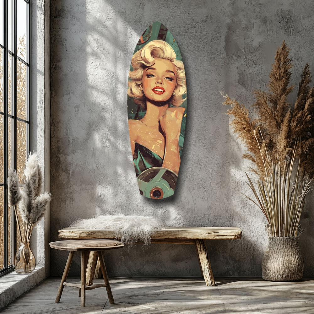 Hollywood Starlet V1 Glass Wall Art