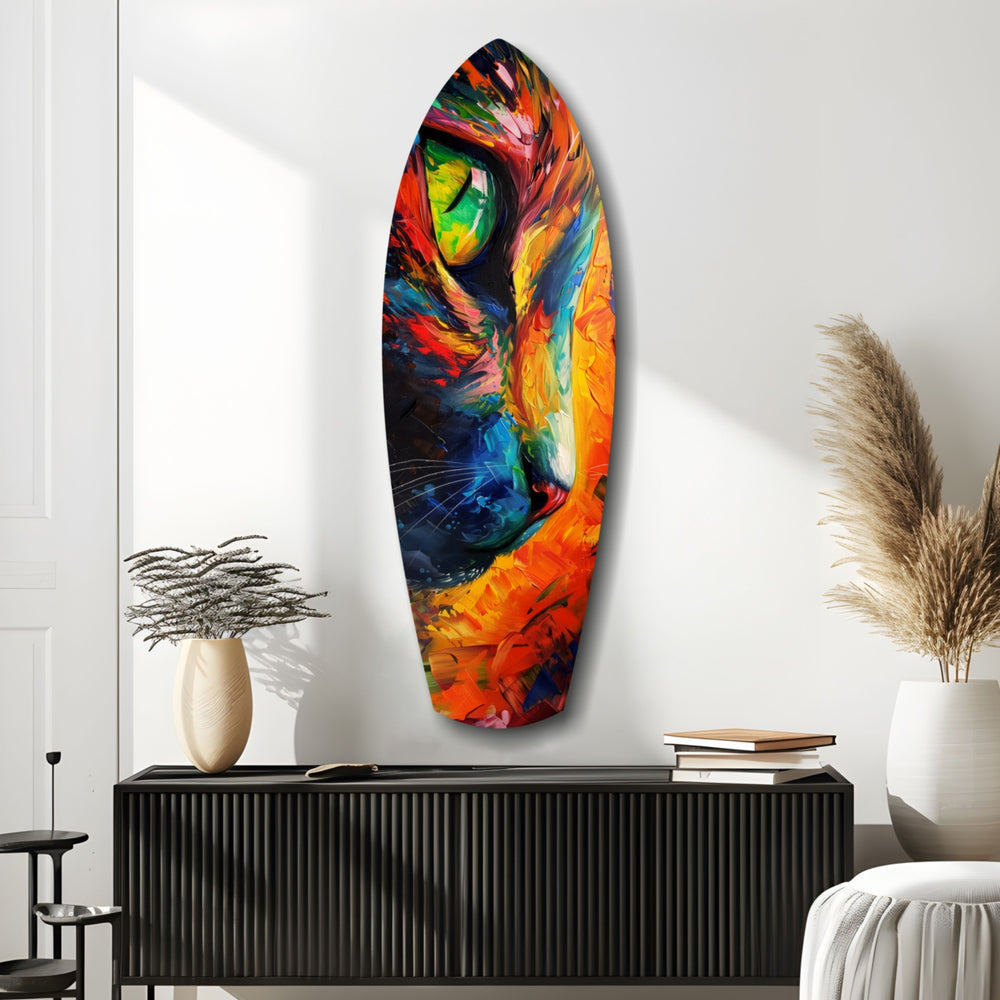 Cat Dream Glass Wall Art.