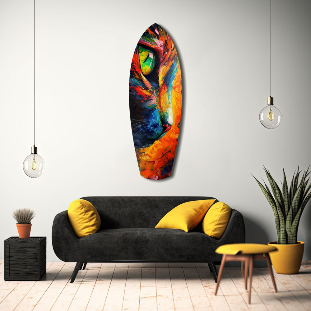 Cat Dream Glass Wall Art.