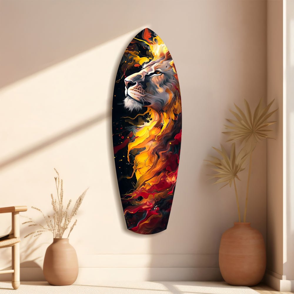 Lion Pride V4 Glass Wall Art.