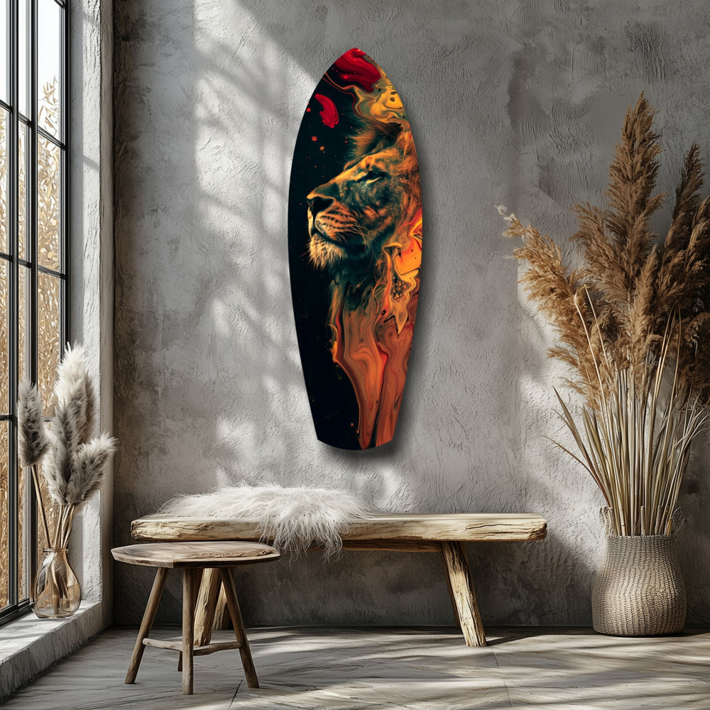 Lion Pride V5 Glass Wall Art.
