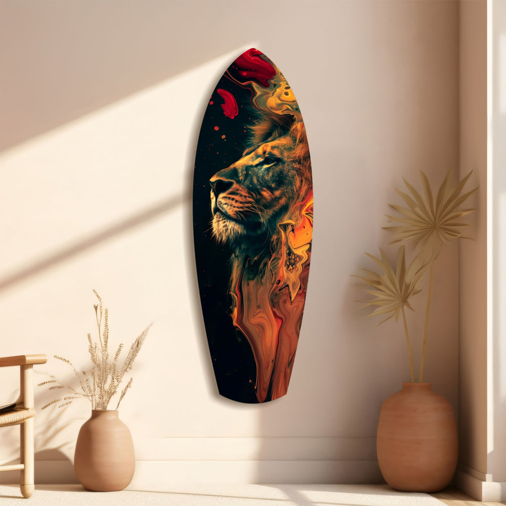 Lion Pride V5 Glass Wall Art.