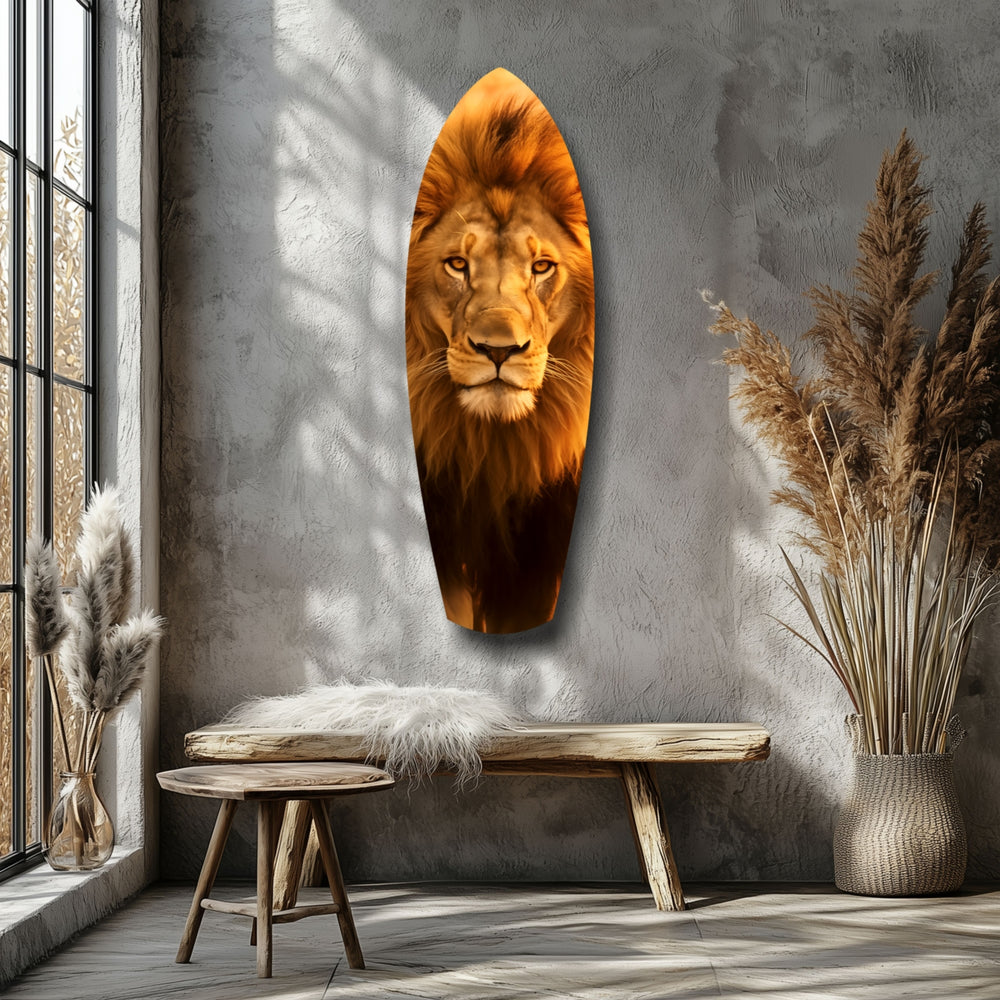 Mr Lion Glass Wall Art.