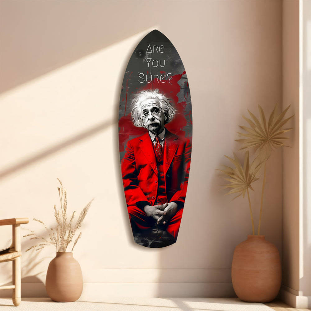 Are You Sure Glass Wall Art.