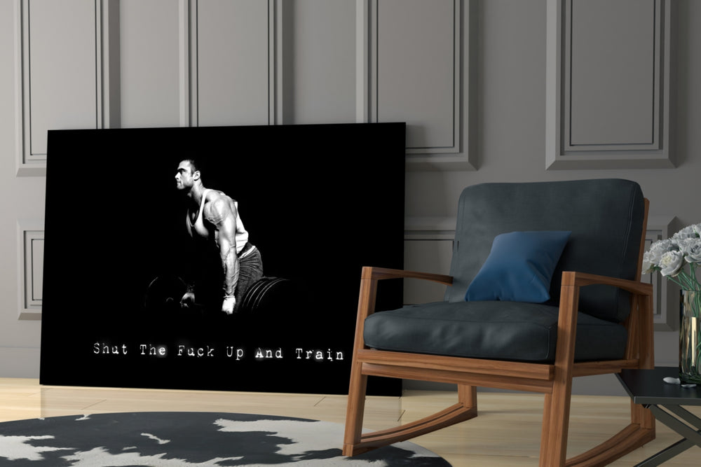 Cinematic artwork in a CrossFit box interior