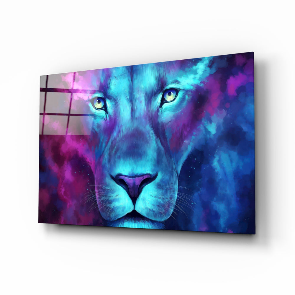 Wildlife watercolor panel anchoring a man cave wall