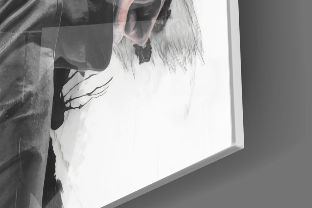 Cinematic artwork in a designer office interior