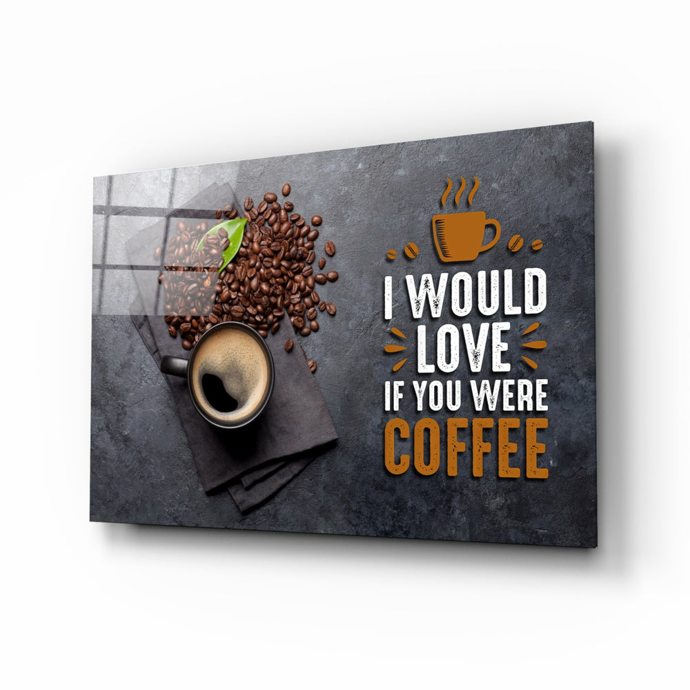 Café typography panel anchoring a kitchen breakfast nook wall
