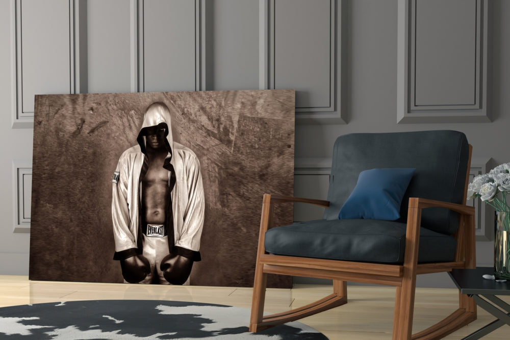 Cinematic artwork in a sports bar interior