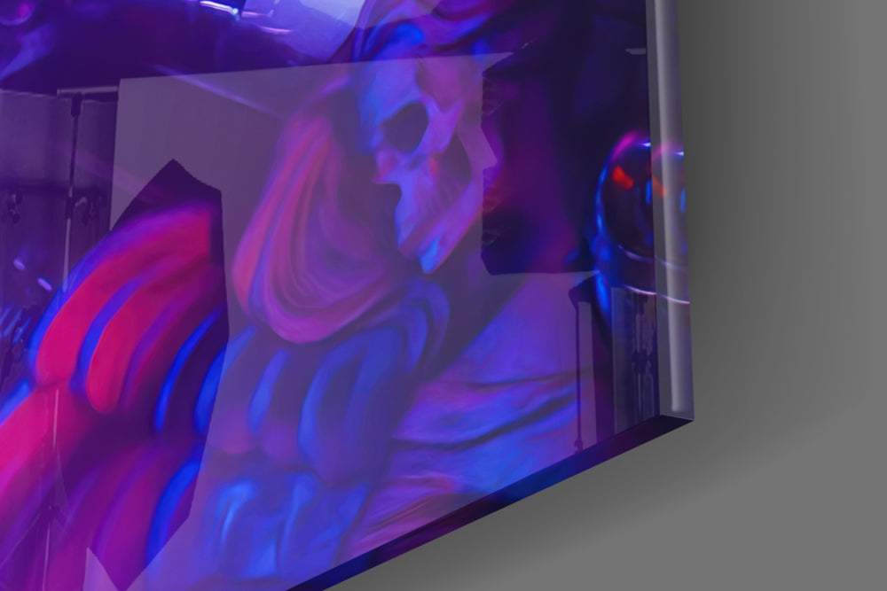 Stoic Action Star Glass Wall Art