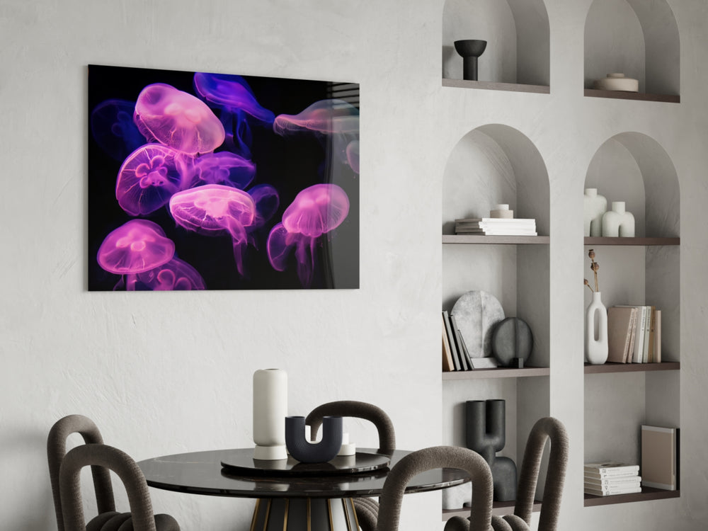 Wildlife yatay panel against a moody dark-painted accent wall