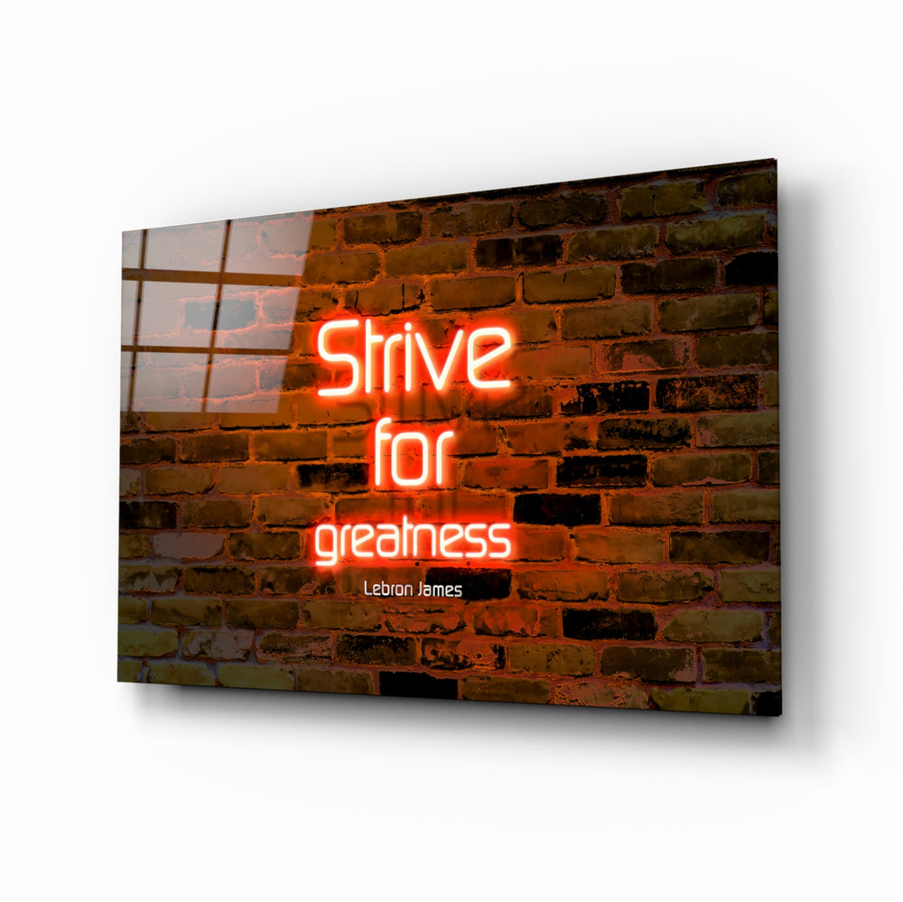 Motivational neon panel anchoring a man cave wall