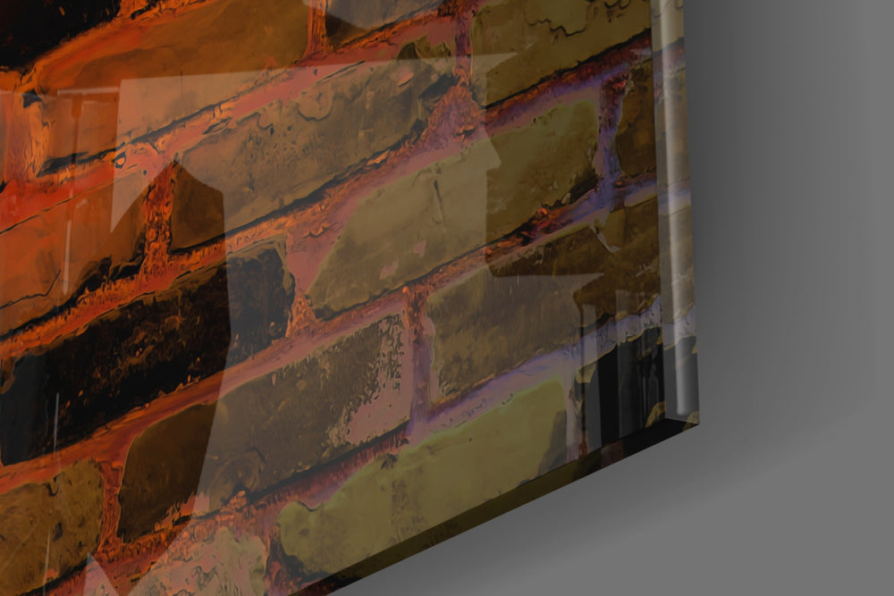 LeBron Strive for Greatness glass wall art catching light to reveal its painted glow