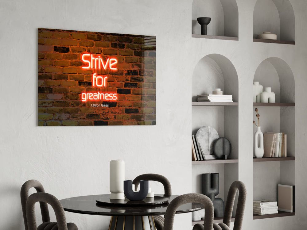 Neon yatay panel against a moody dark-painted accent wall