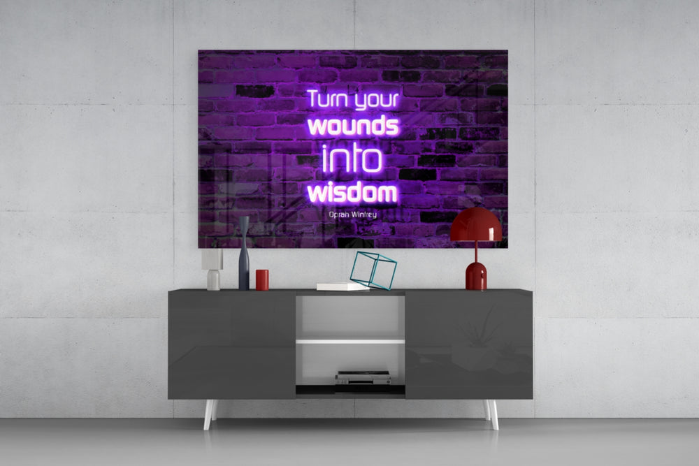 Words Of Oprah Glass Wall Art.