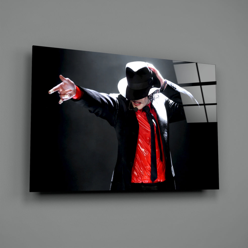 Pop tribute panel anchoring a home cinema wall