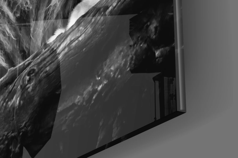 Cinematic artwork in a master bedroom interior