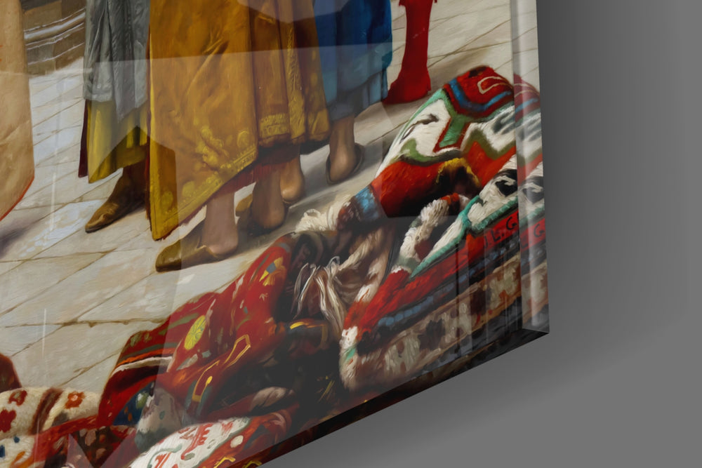 Cinematic artwork in an Ottoman-themed living room interior