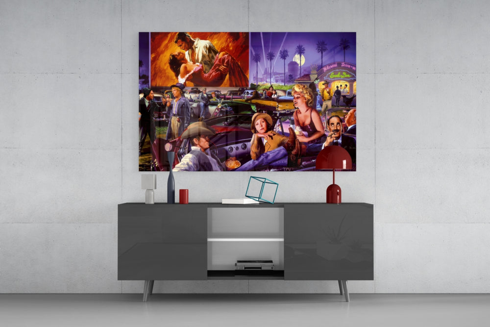 Golden Age Starlet Glass Wall Art