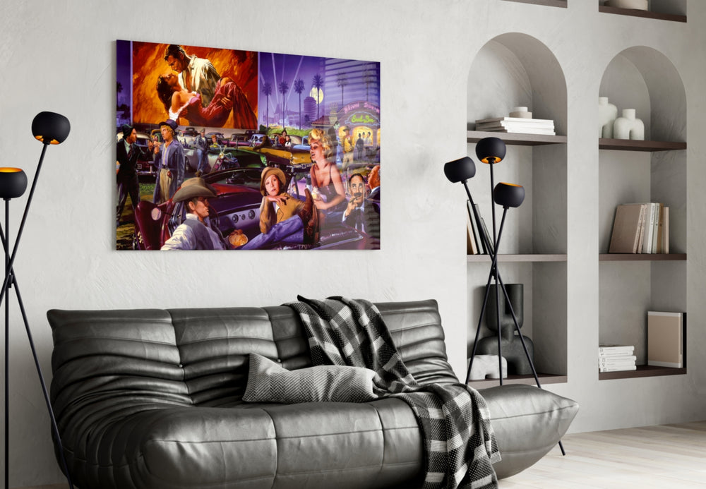 Golden Age Starlet Glass Wall Art
