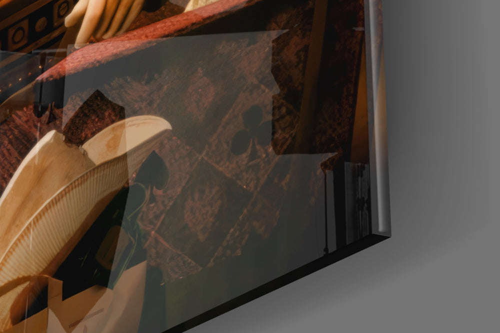 Cinematic artwork in a poker lounge interior