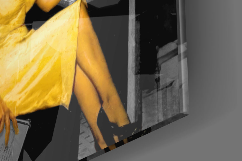 Cinematic artwork in a hospitality lobby interior