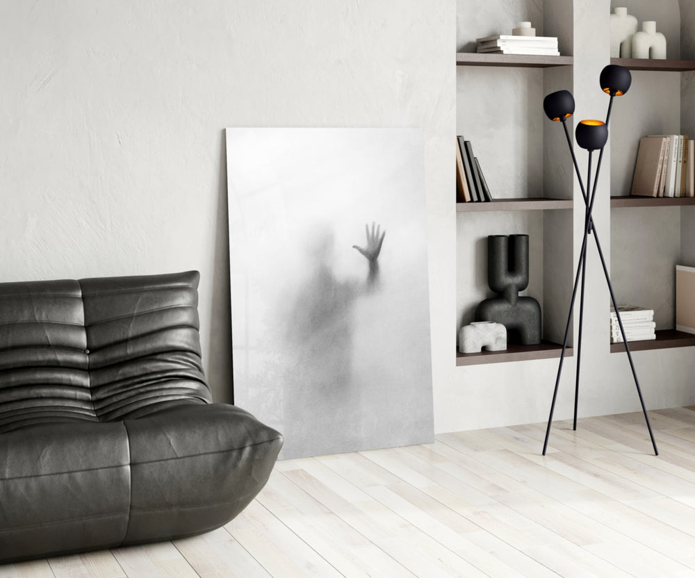 Mood-portrait glass print bringing fog edge to a study