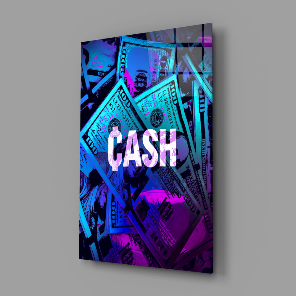 Hustle motif panel anchoring a creative loft wall