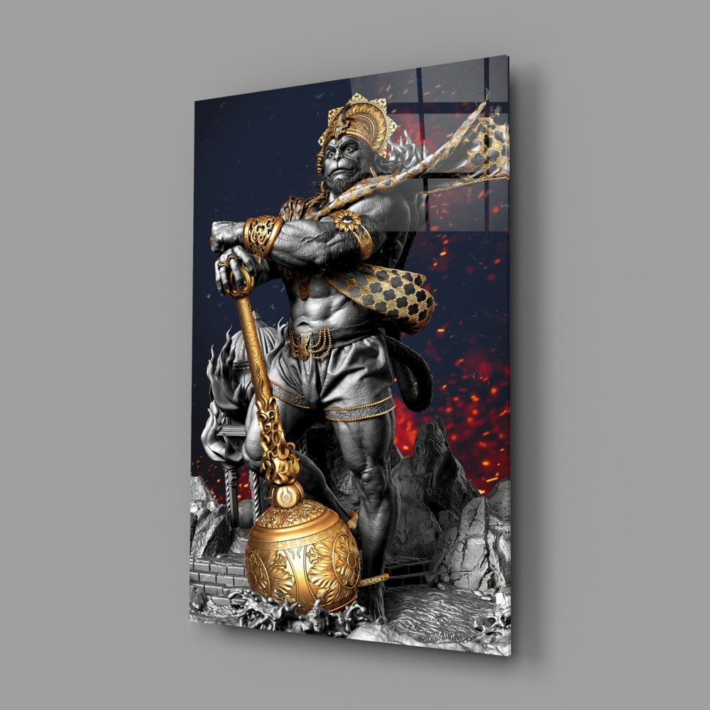 Mythological panel anchoring a study wall