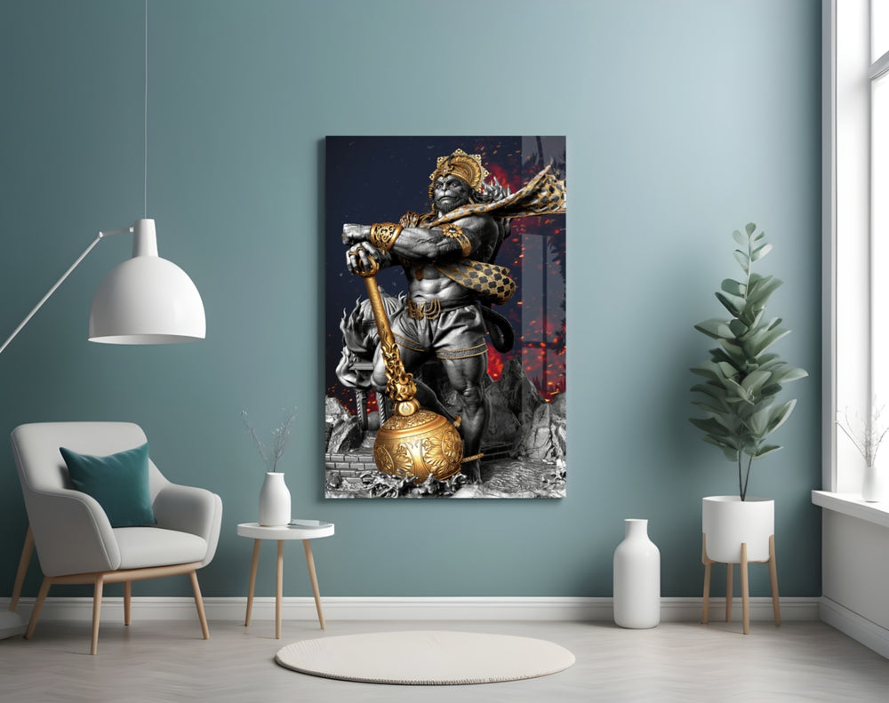 Ape King artwork styled in a creative loft interior