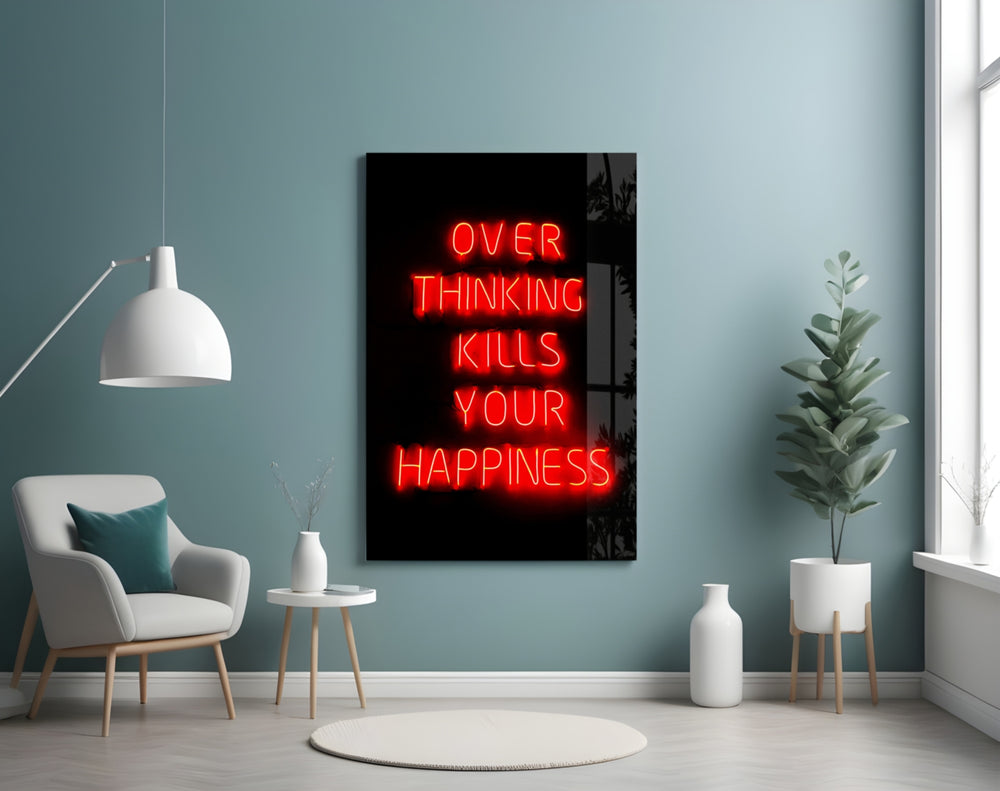 Over Thinking artwork styled in a creative loft interior