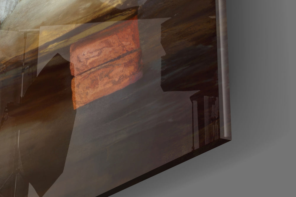Cinematic artwork in a country-cottage living room