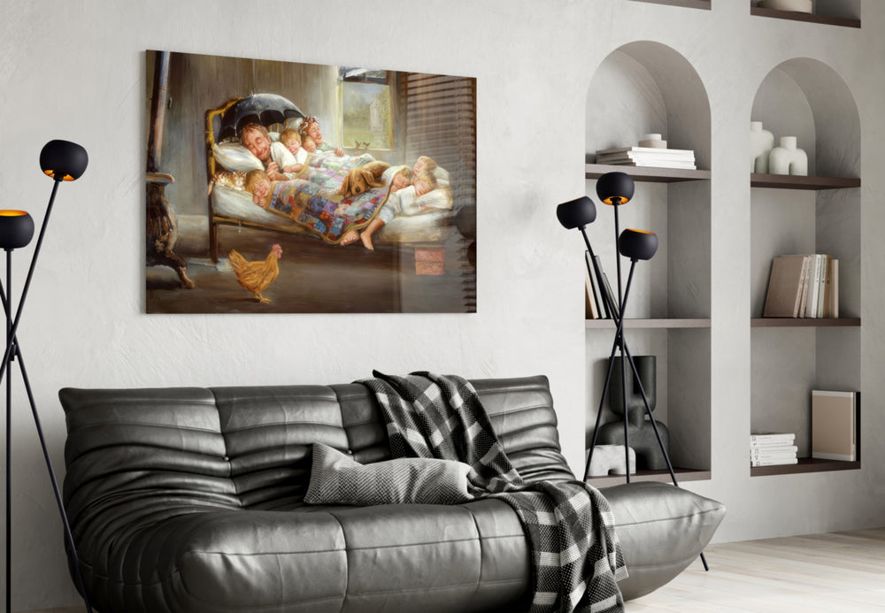 Picture of Happiness artwork styled in a creative loft interior