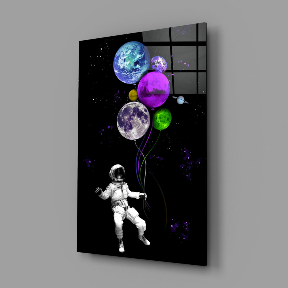 Sci-fi panel anchoring a teen's bedroom wall