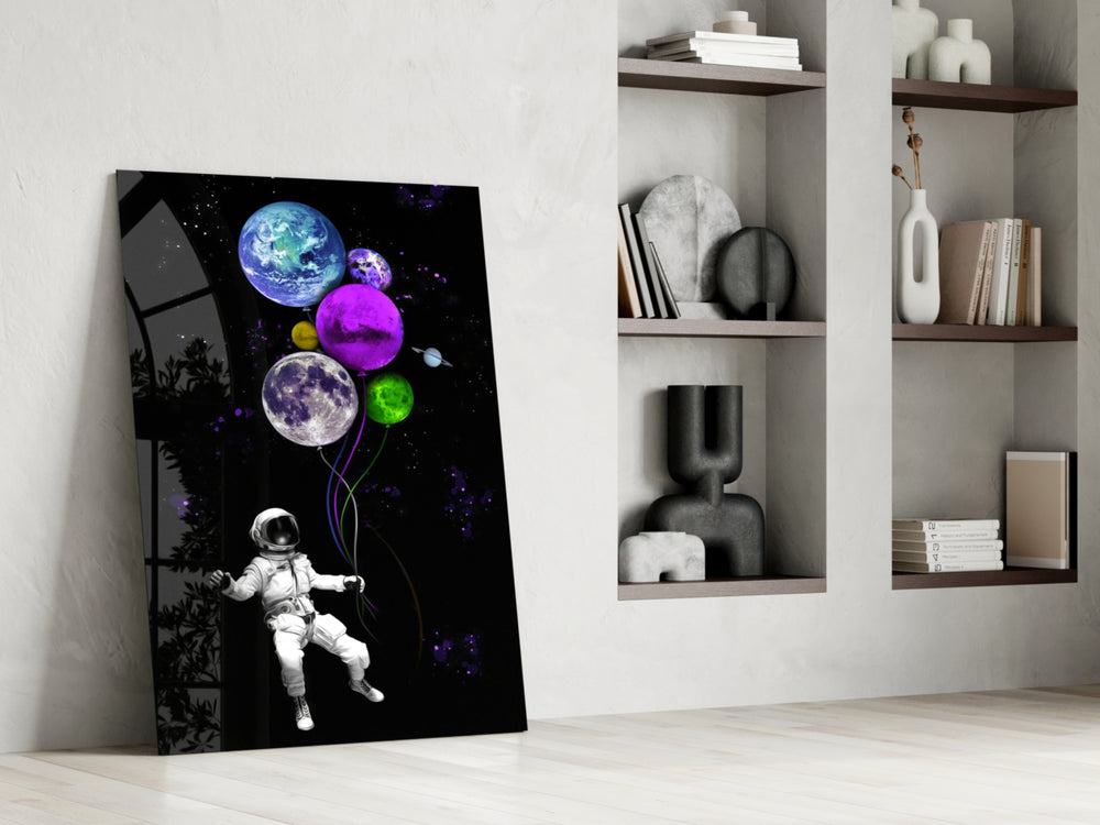 Sci-fi panel against a moody dark-painted accent wall