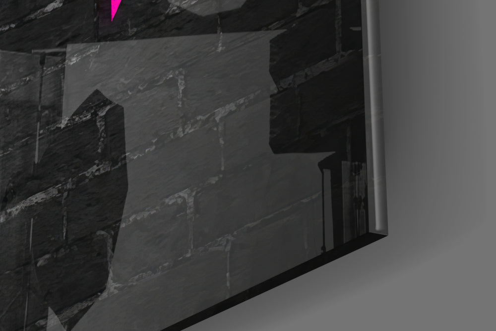 Cinematic artwork in a feminine workout corner interior