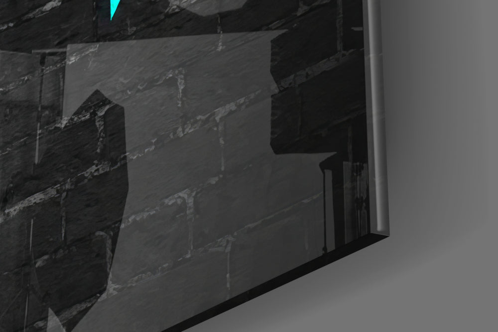 Cinematic artwork in a man cave interior