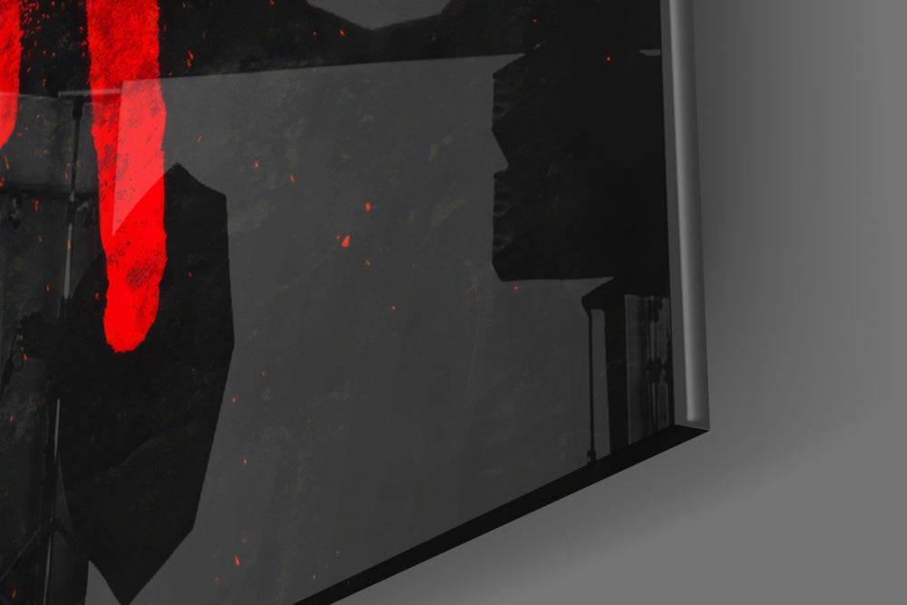 Cinematic artwork in a teen's bedroom interior