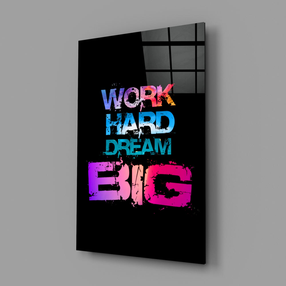 Motivational panel anchoring a study wall