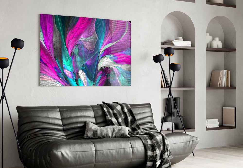 Pink Dream artwork styled in a designer office interior