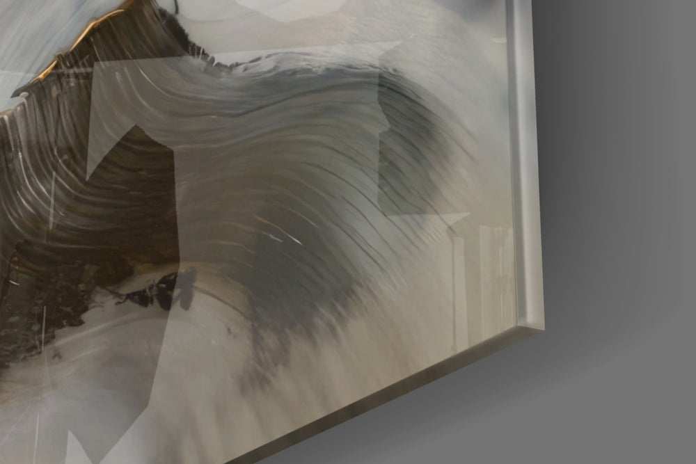 Cinematic artwork in a vanity-wall interior