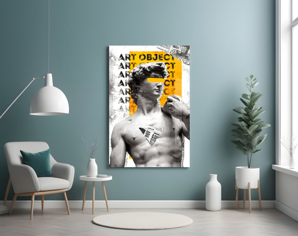 Art Object artwork styled in a study interior