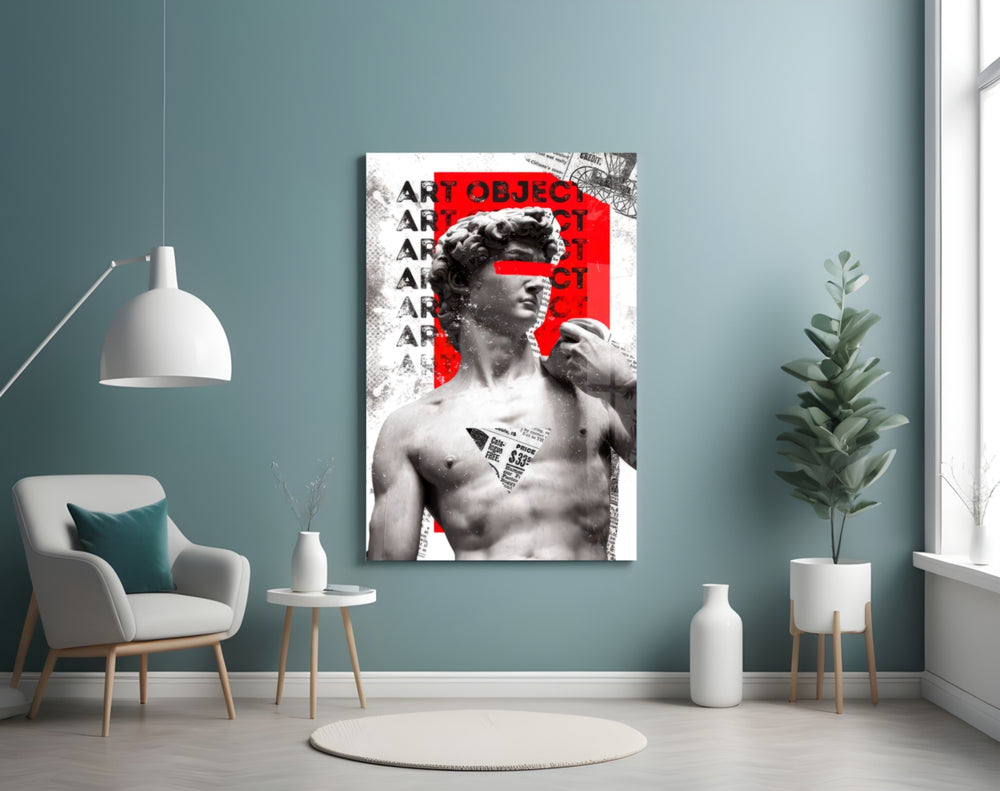 Art Object artwork styled in a study interior