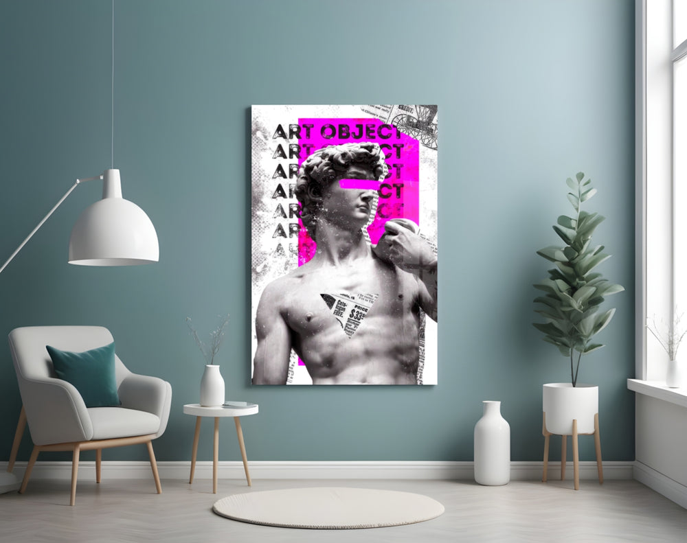 Art Object artwork styled in a study interior