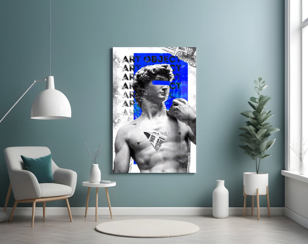 Art Object artwork styled in a study interior