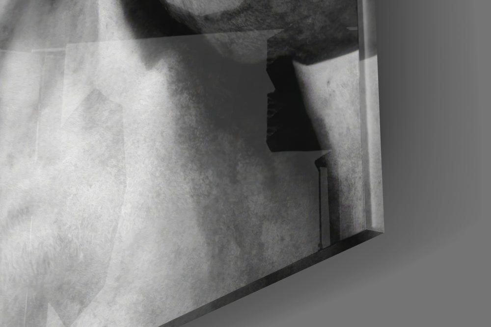 Cinematic artwork in a hospitality lobby interior
