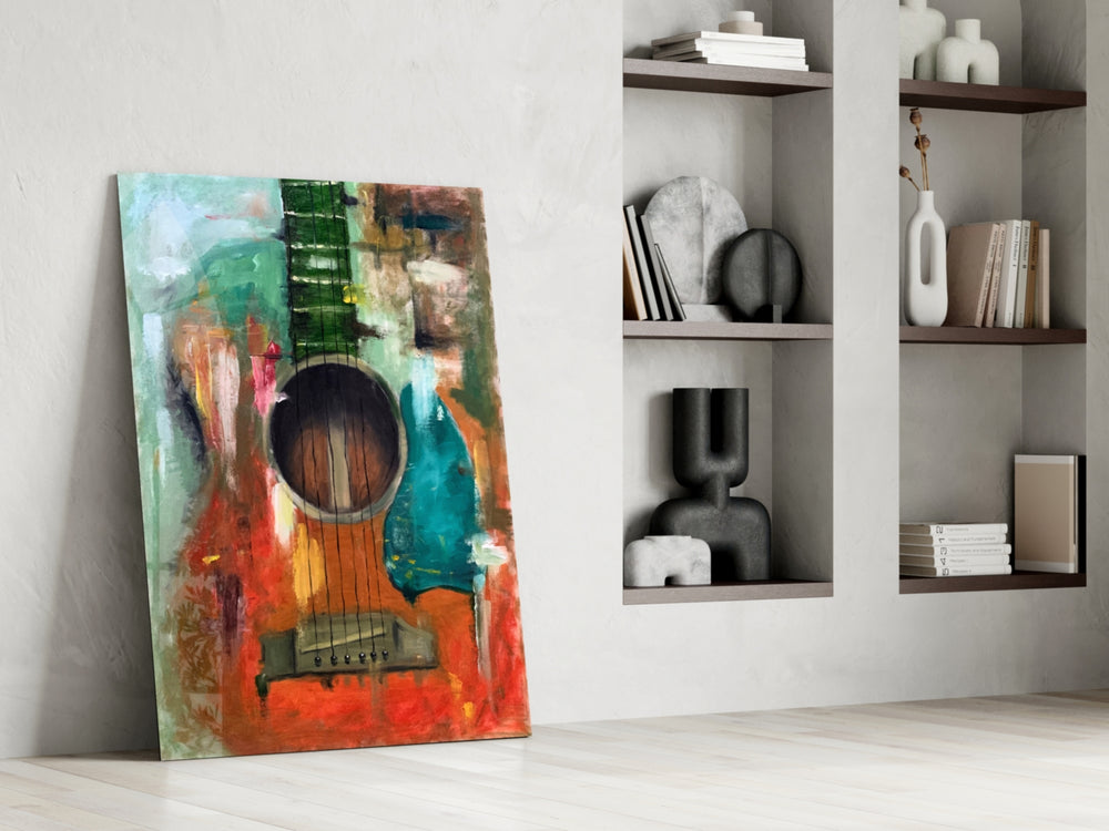 Still-life panel against a warm-cream painted accent wall