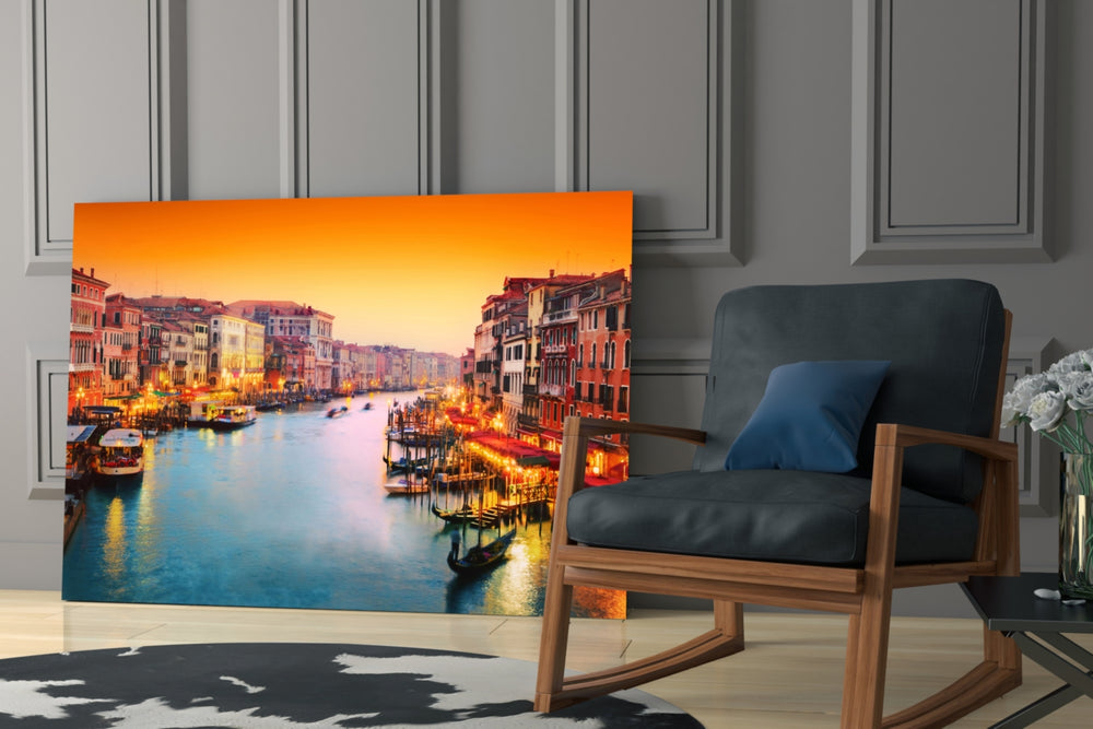Cityscape yatay panel against a warm-cream painted accent wall